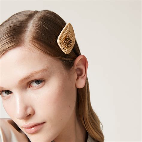 miu miu hairclip|miumiu headbands.